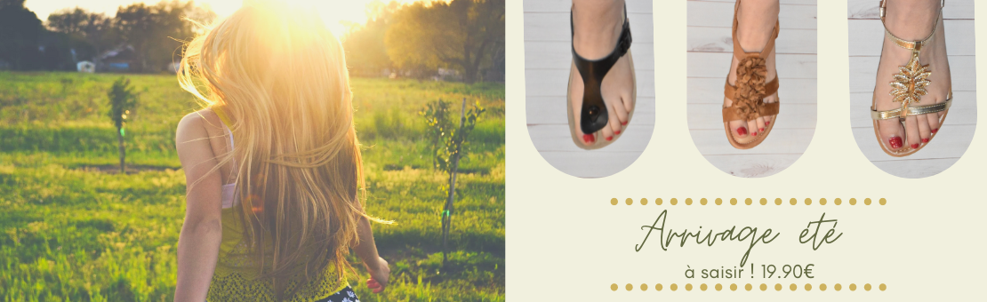 Sandales d' été pour femme, à partir de 19.90€, offre à saisir !